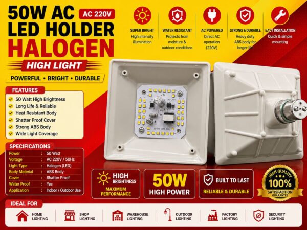 50 watt Holder halogen